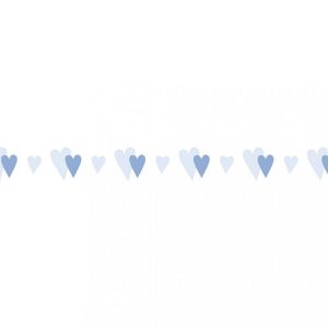 washi tape corazones azules