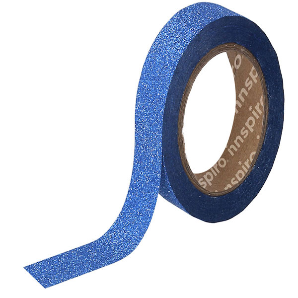 masking tape purpurina azul