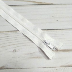 cremallera nylon 60cm color blanco