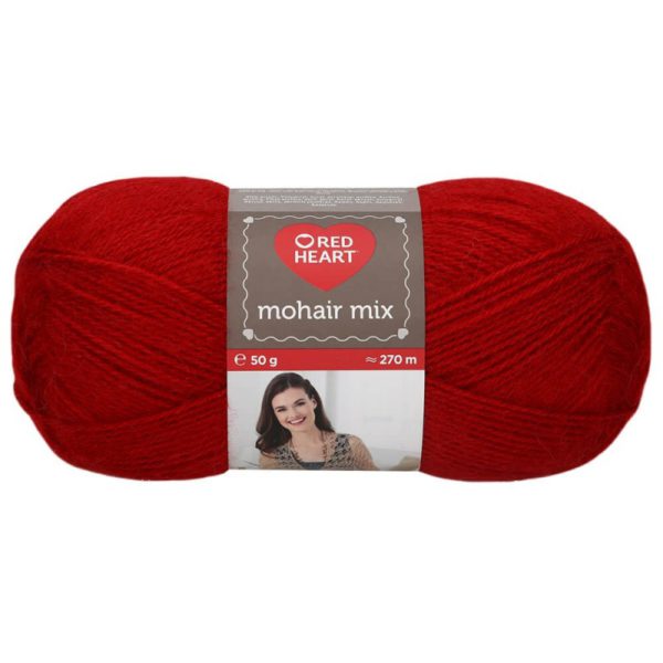 lana mohair rojo