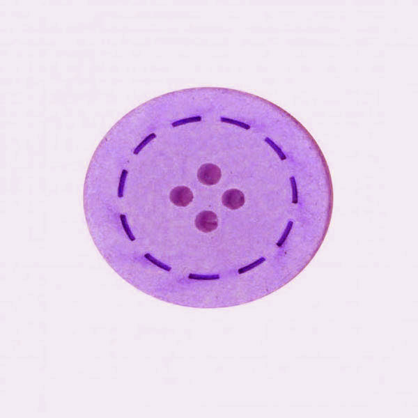 Botón color Lila de Algodón reciclado