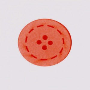 Botón color Rojo de Algodón reciclado