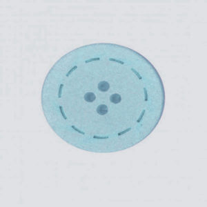 Botón color Celeste de Algodón reciclado