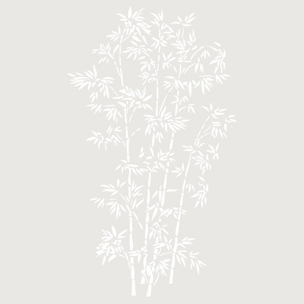 stencil deco floral ramo hojas
