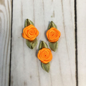 Aplicación para coser flores naranja