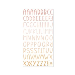 alfabeto chipboard aloha de mintopia