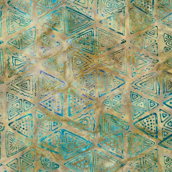 tela batik desertscapes triangles