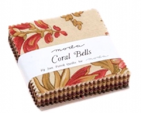 mini charm pack coral bells