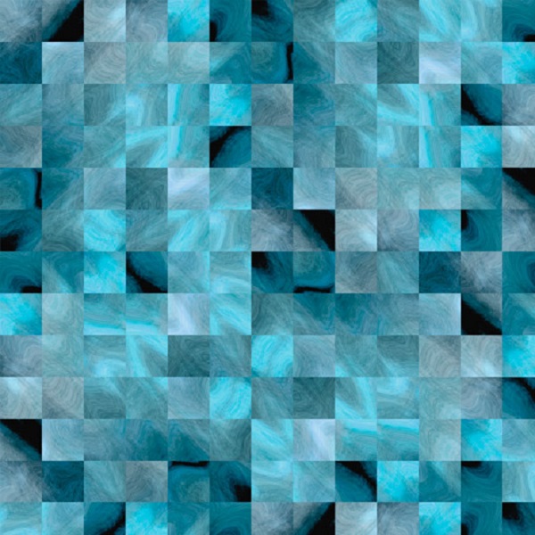 tela square inlay blue
