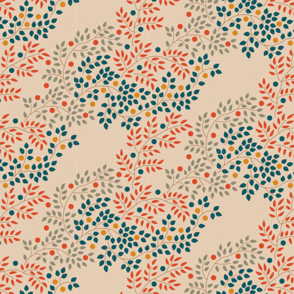 Berrytangle Rust Tilda Fabrics