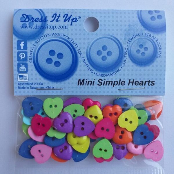 Botones Mini Simple Hearts