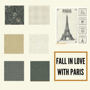Colección Fall In Love With Paris de Windham Fabrics