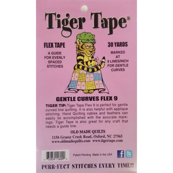 Tiger Tape Big Lined Stitching Tape, 30 Yards, White