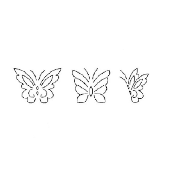 Plantilla acolchado butterflies